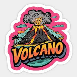 Volcano Sticker